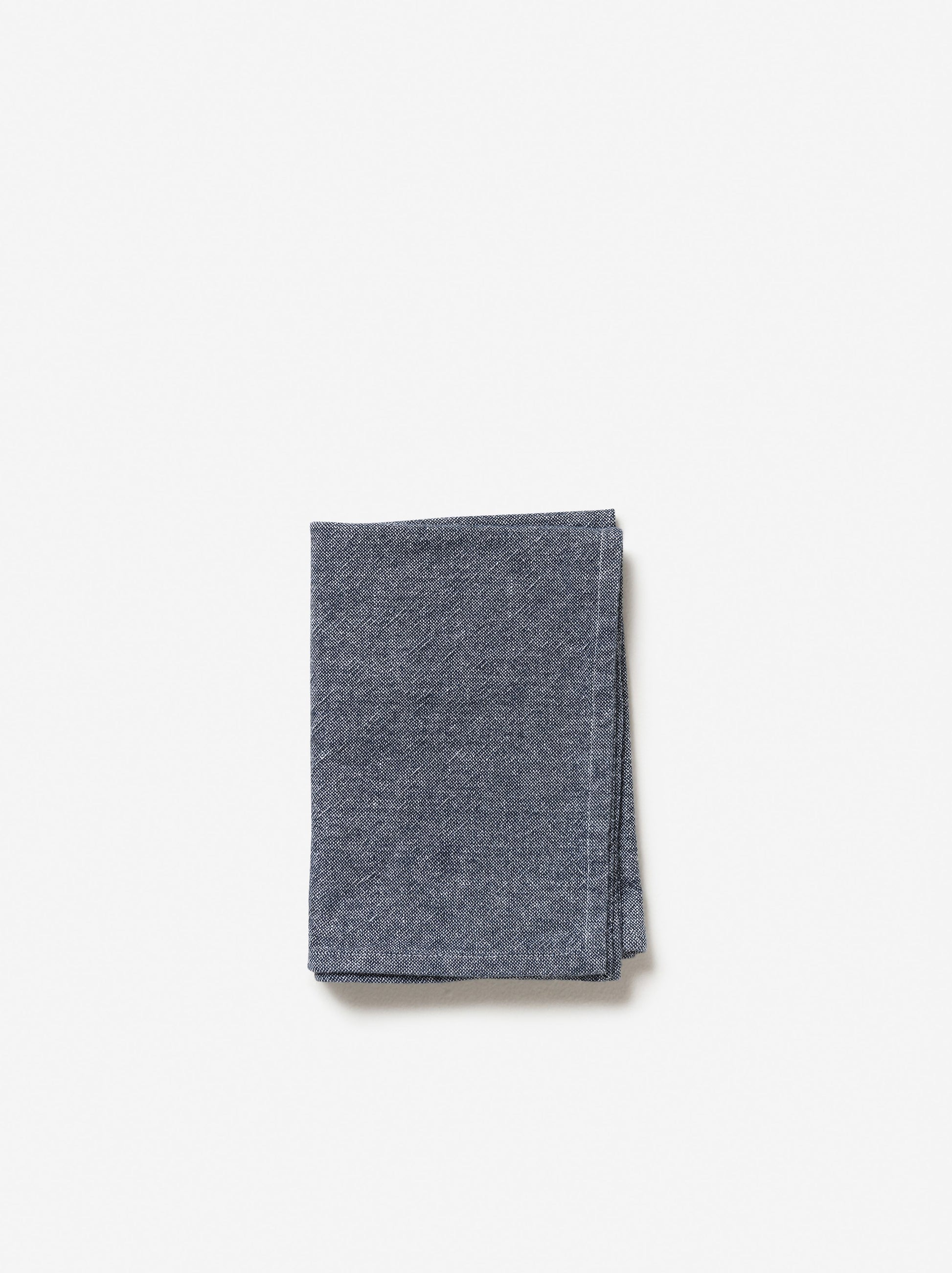 Washed Cotton Tea Towel Navy / 50x70cm