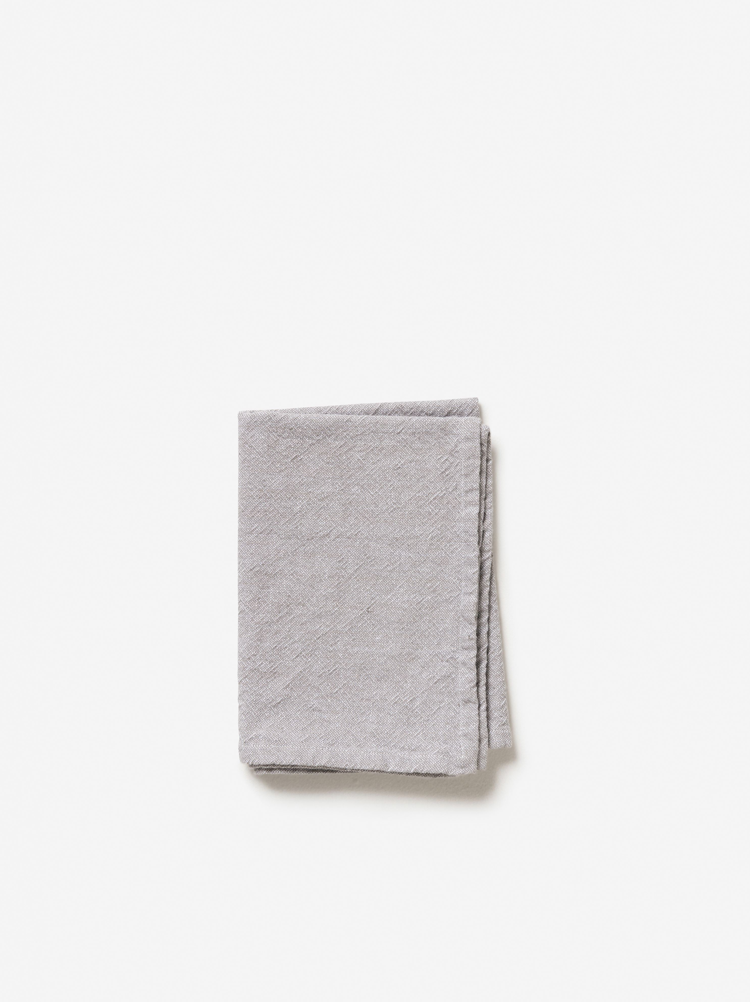 Washed Cotton Tea Towel Grey / 50x70cm