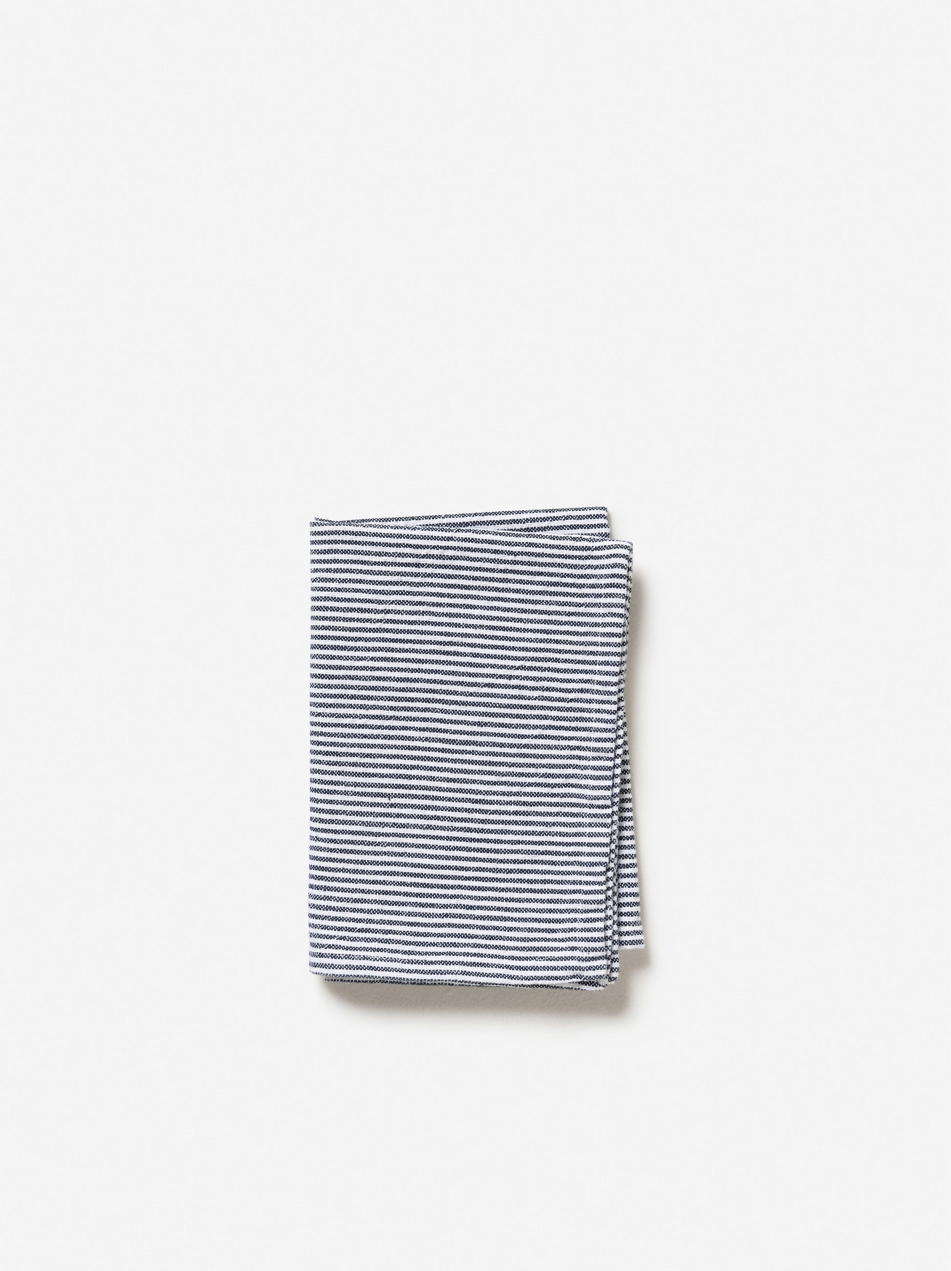 Stripe Washed Cotton Tea Towel Navy / 50x70cm