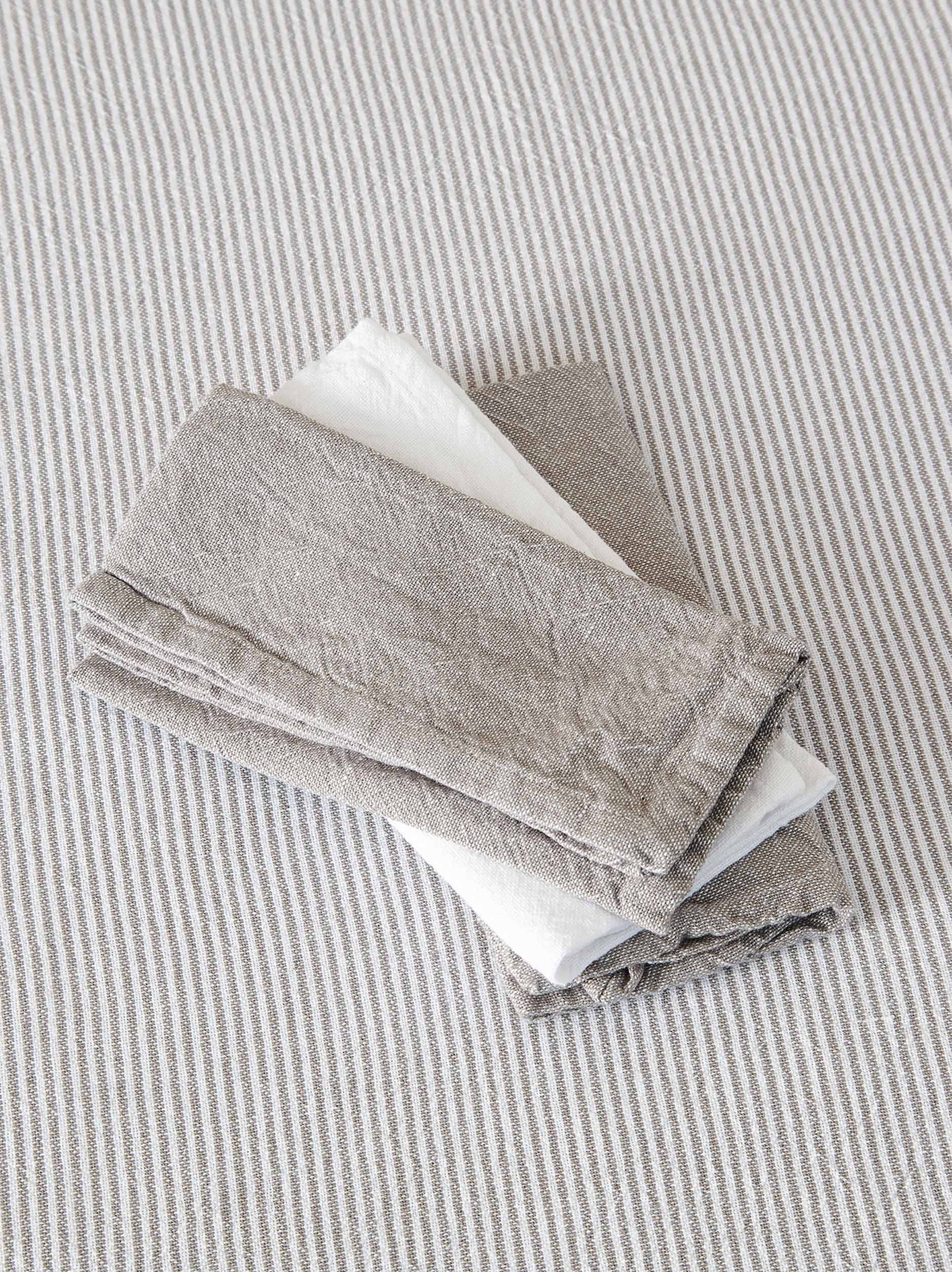 Washed Cotton Napkin White / 45x45cm