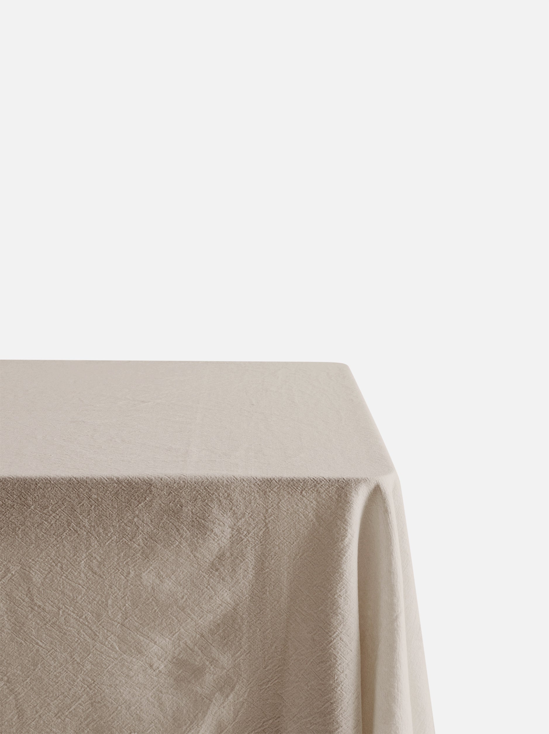 Washed Cotton Tablecloth Natural / 160x220cm