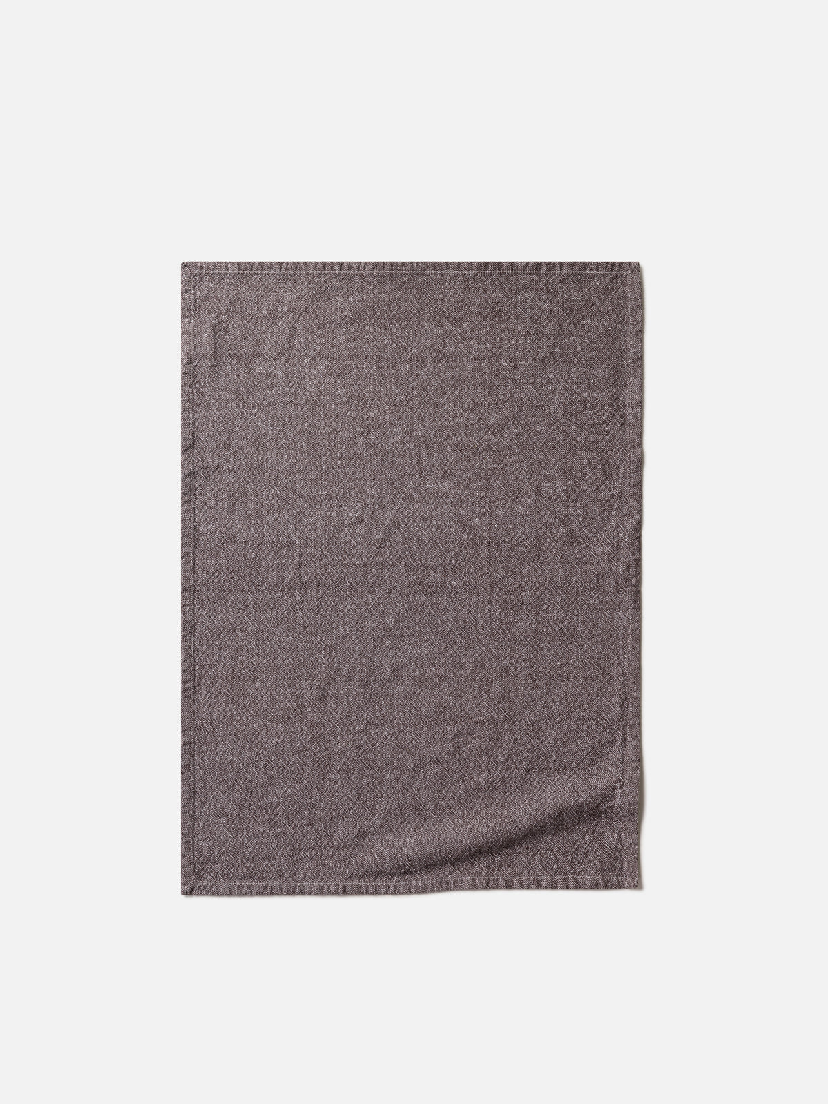 Washed Cotton Tea Towel Cocoa / 50x70cm