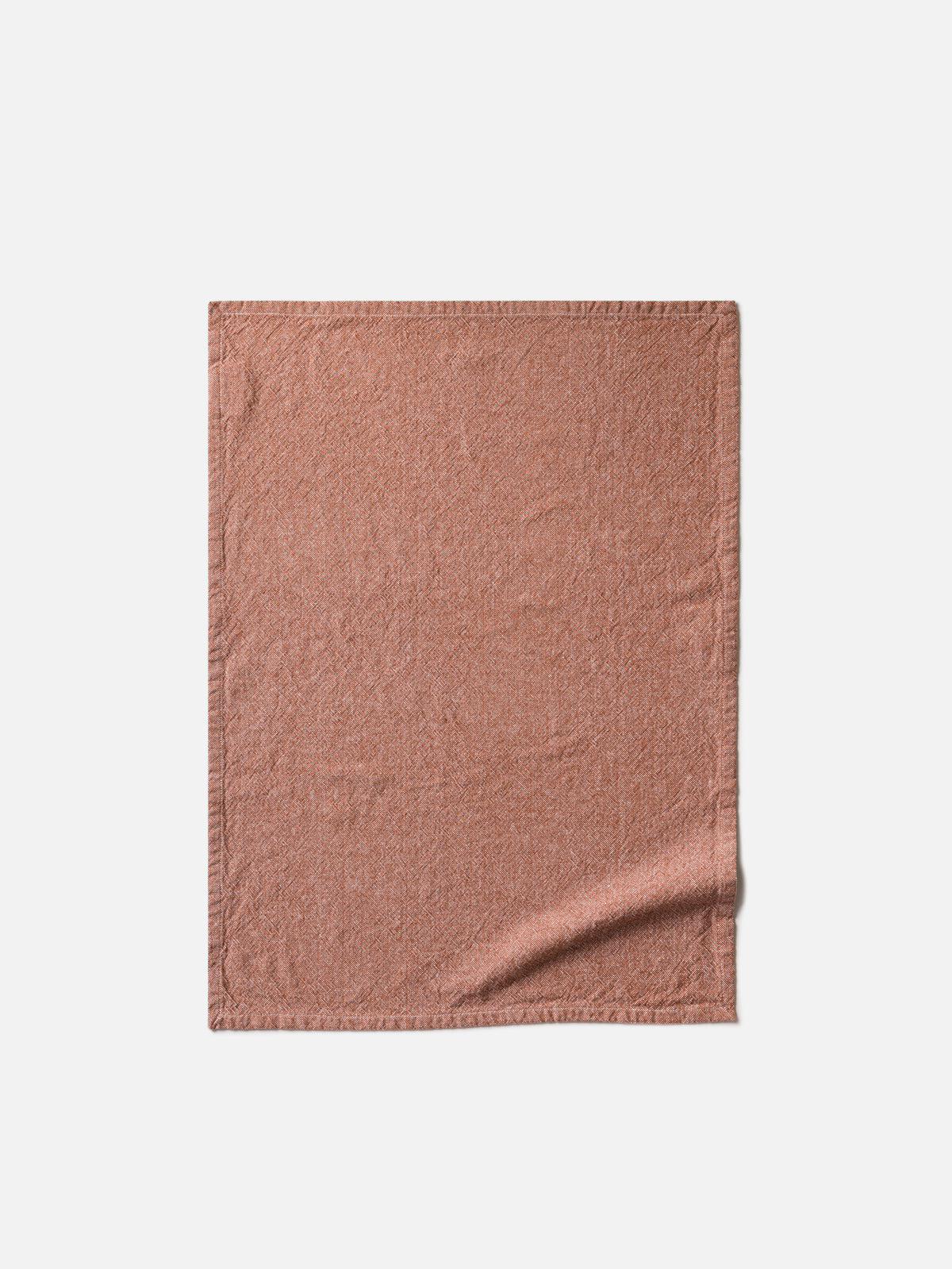 Washed Cotton Tea Towel Brick / 50x70cm