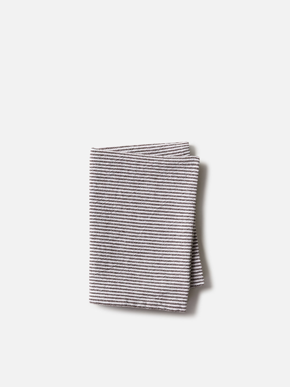 Stripe Washed Cotton Tea Towel Cocoa / 50x70cm