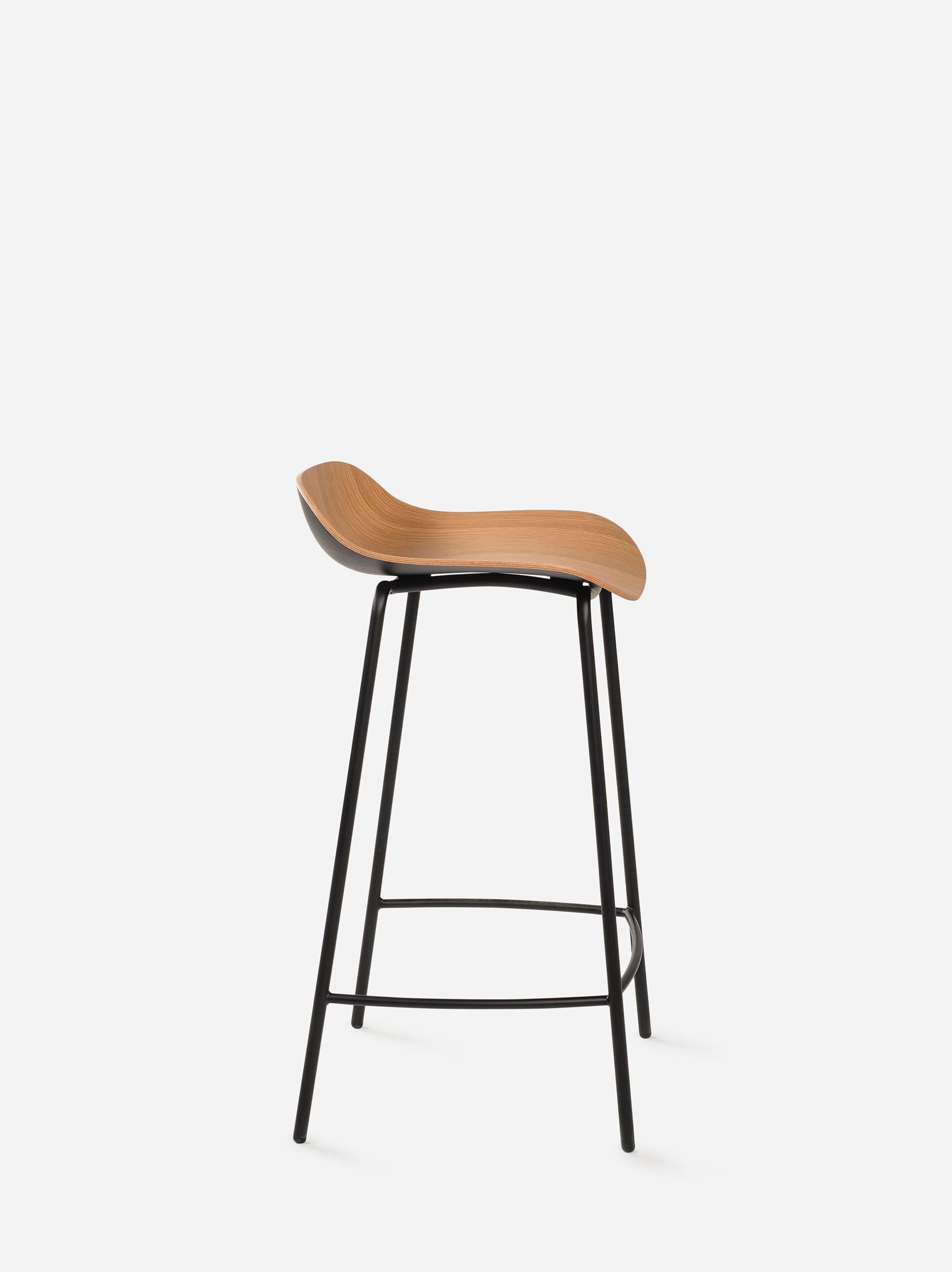 3D Stool Oak/Black / One Size