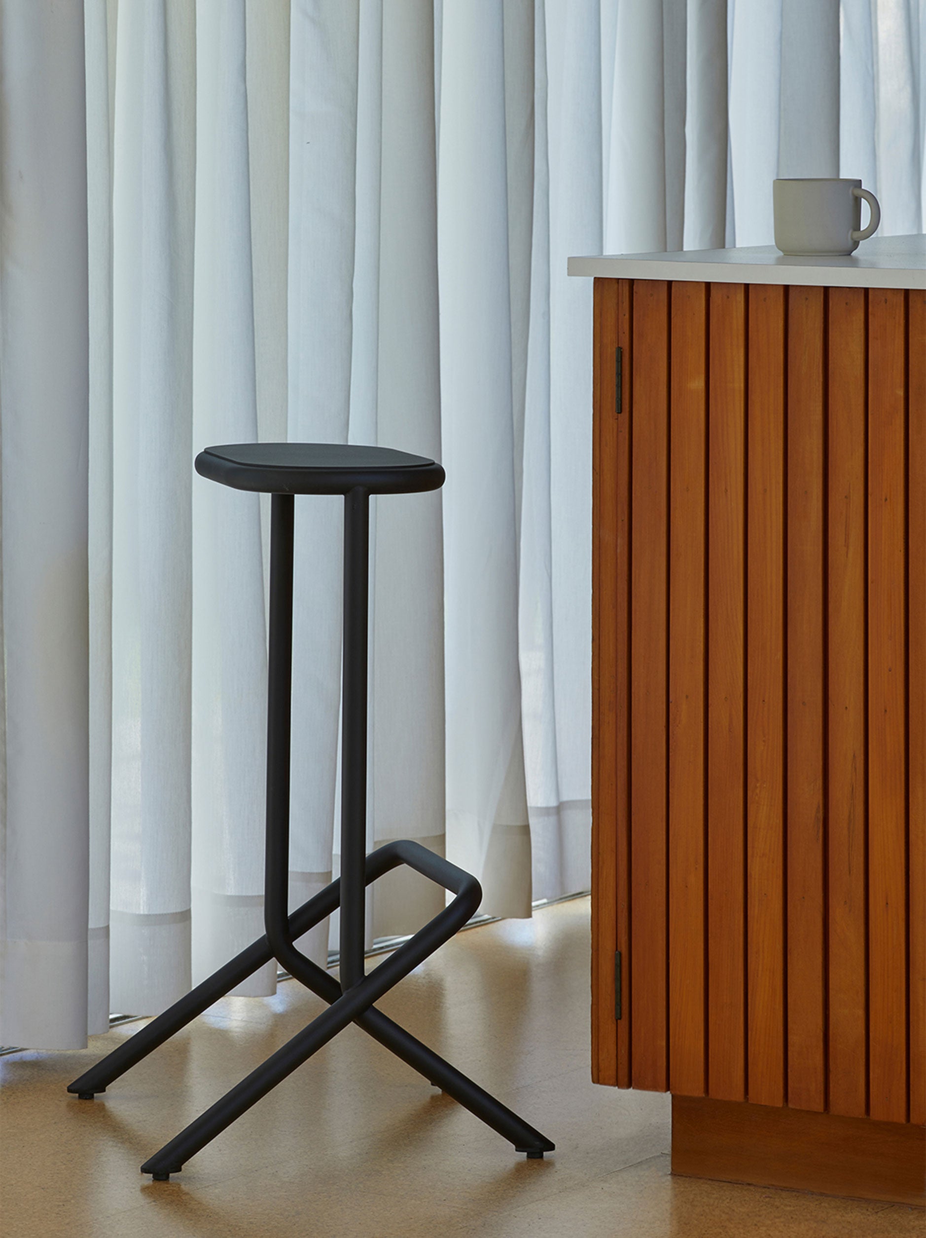 Platform Stool Black / One Size