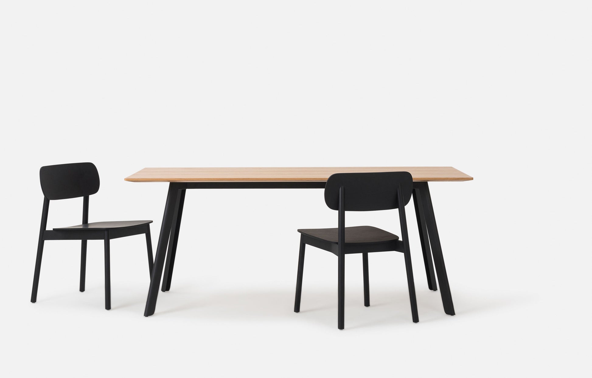 Assembly Dining Table Oak/Black / 1.8m