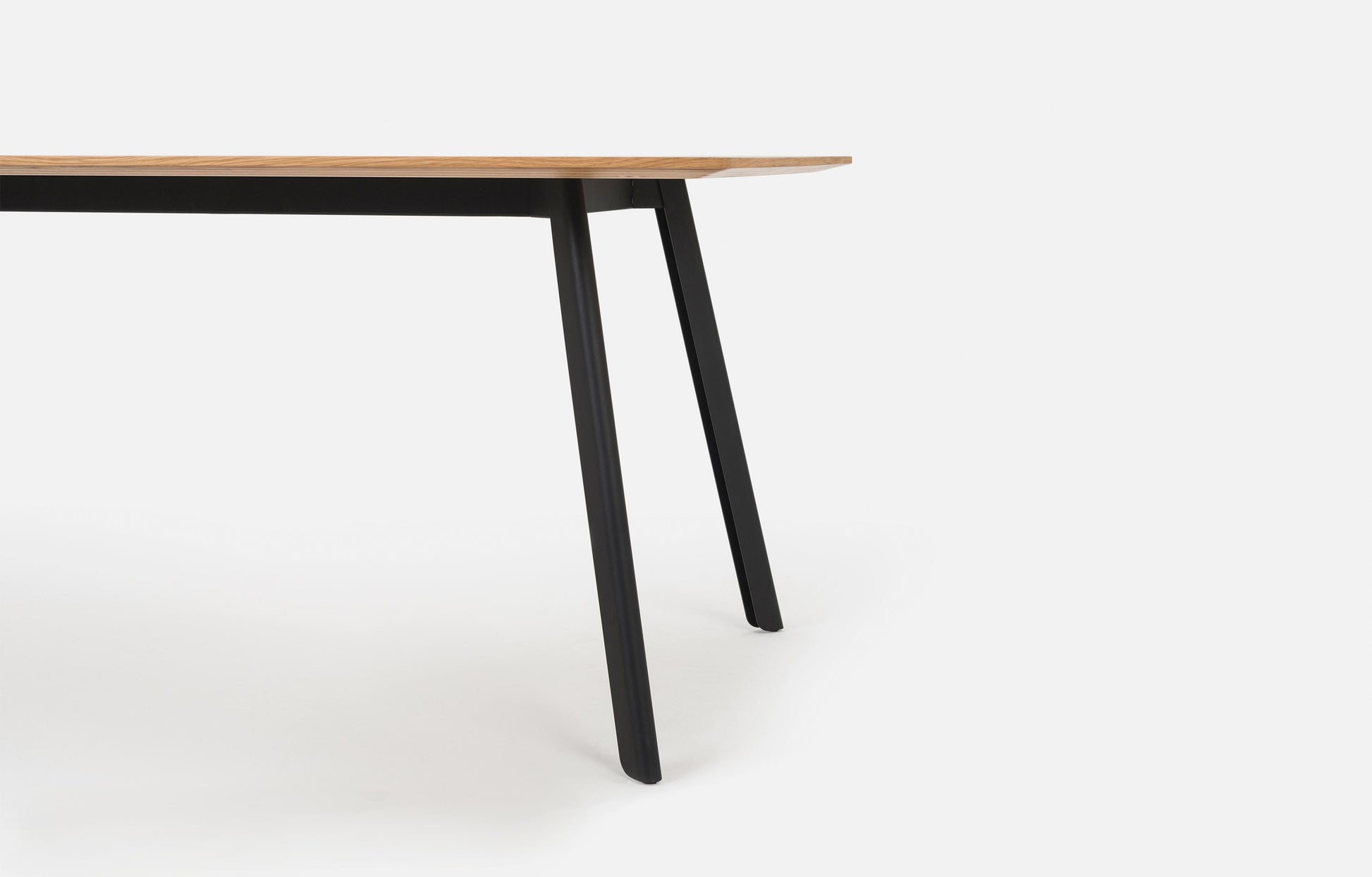 Assembly Dining Table Oak/Black / 1.8m