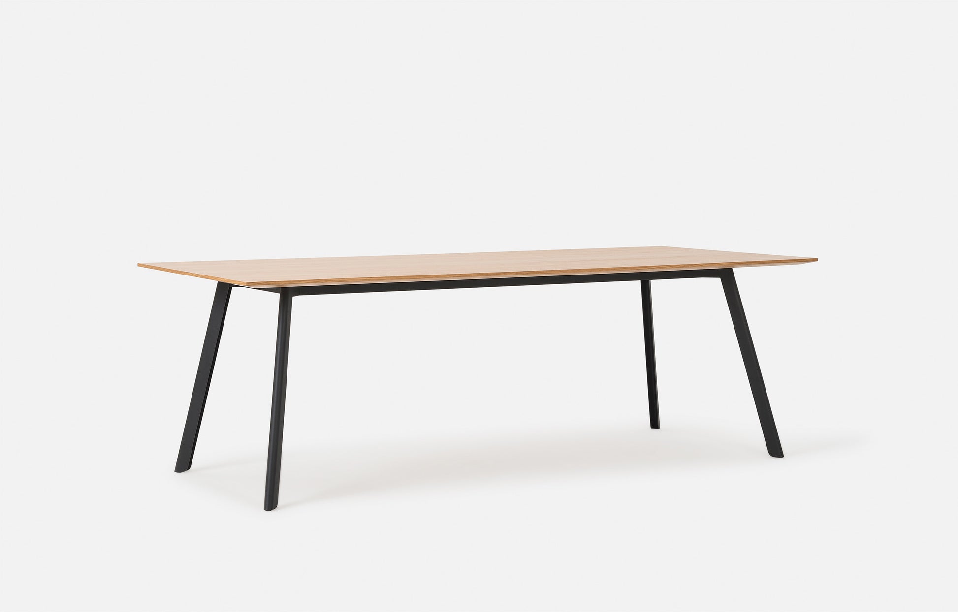 Assembly Dining Table Oak/Black / 2.2m