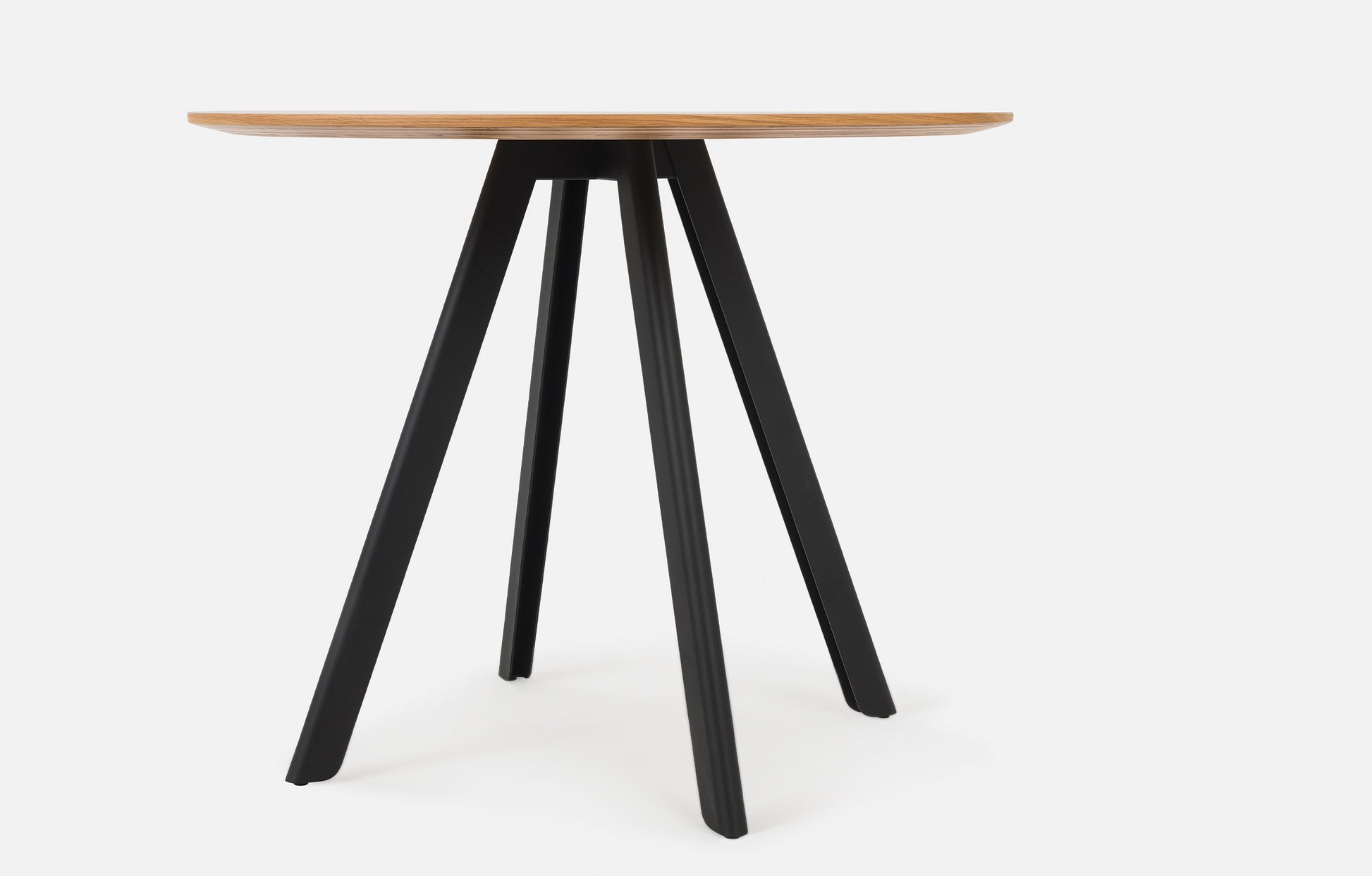 Assembly Round Dining Table Oak/Black / Large