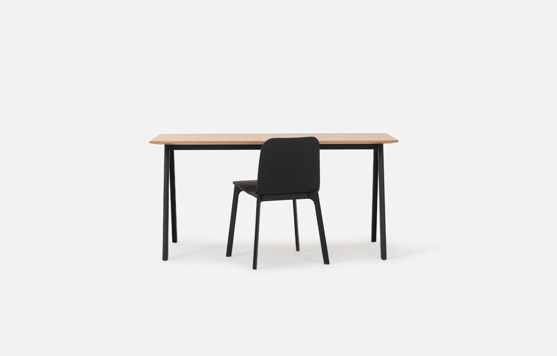 Assembly Desk Oak/Black / One Size