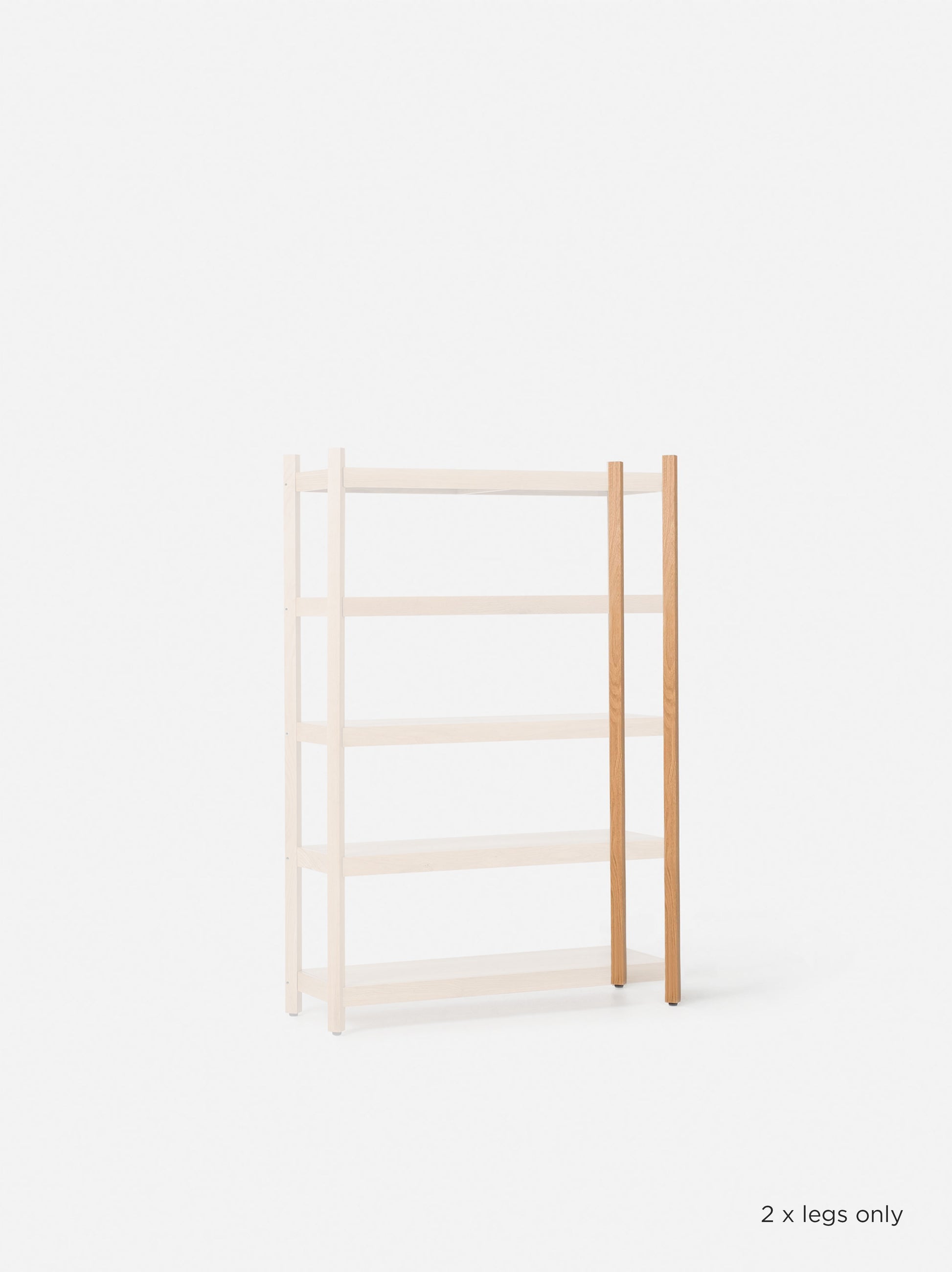 Tilt Upright 5 Tier PAIR Oak / Tilt 5-Tier Upright (Pair)