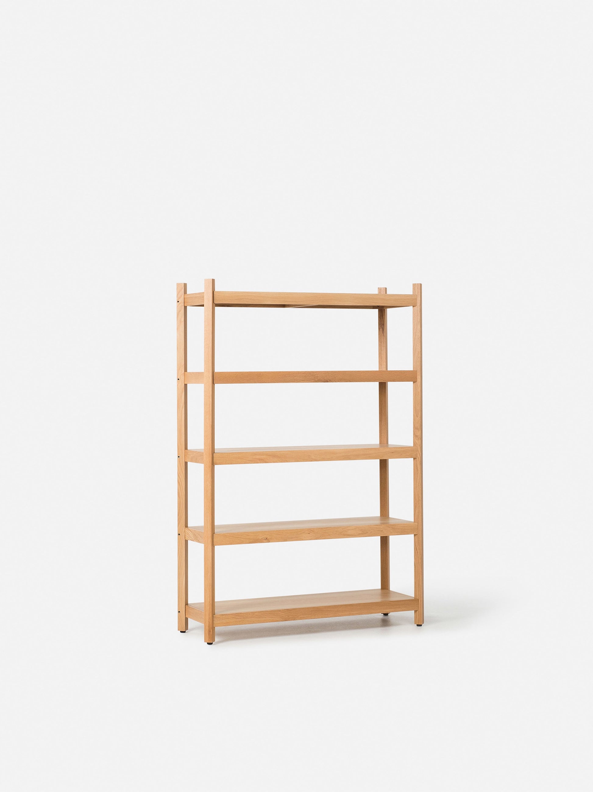 Tilt Upright 5 Tier PAIR Oak / Tilt 5-Tier Upright (Pair)