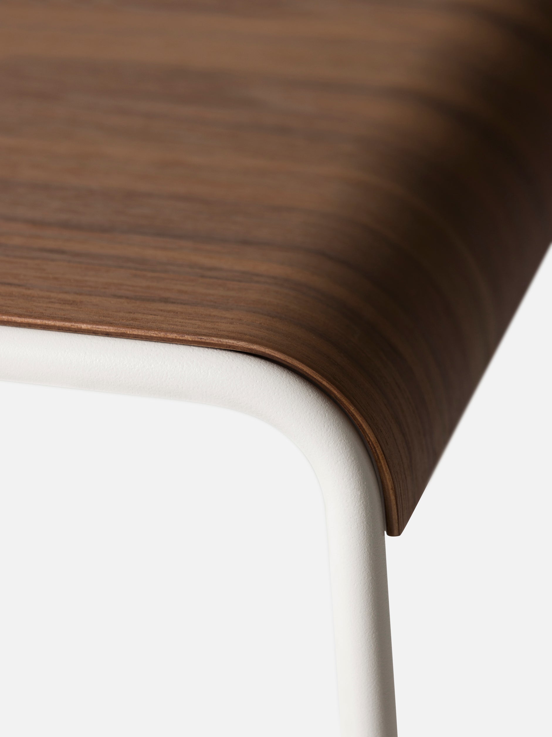 S2 Stool White/Walnut / Medium