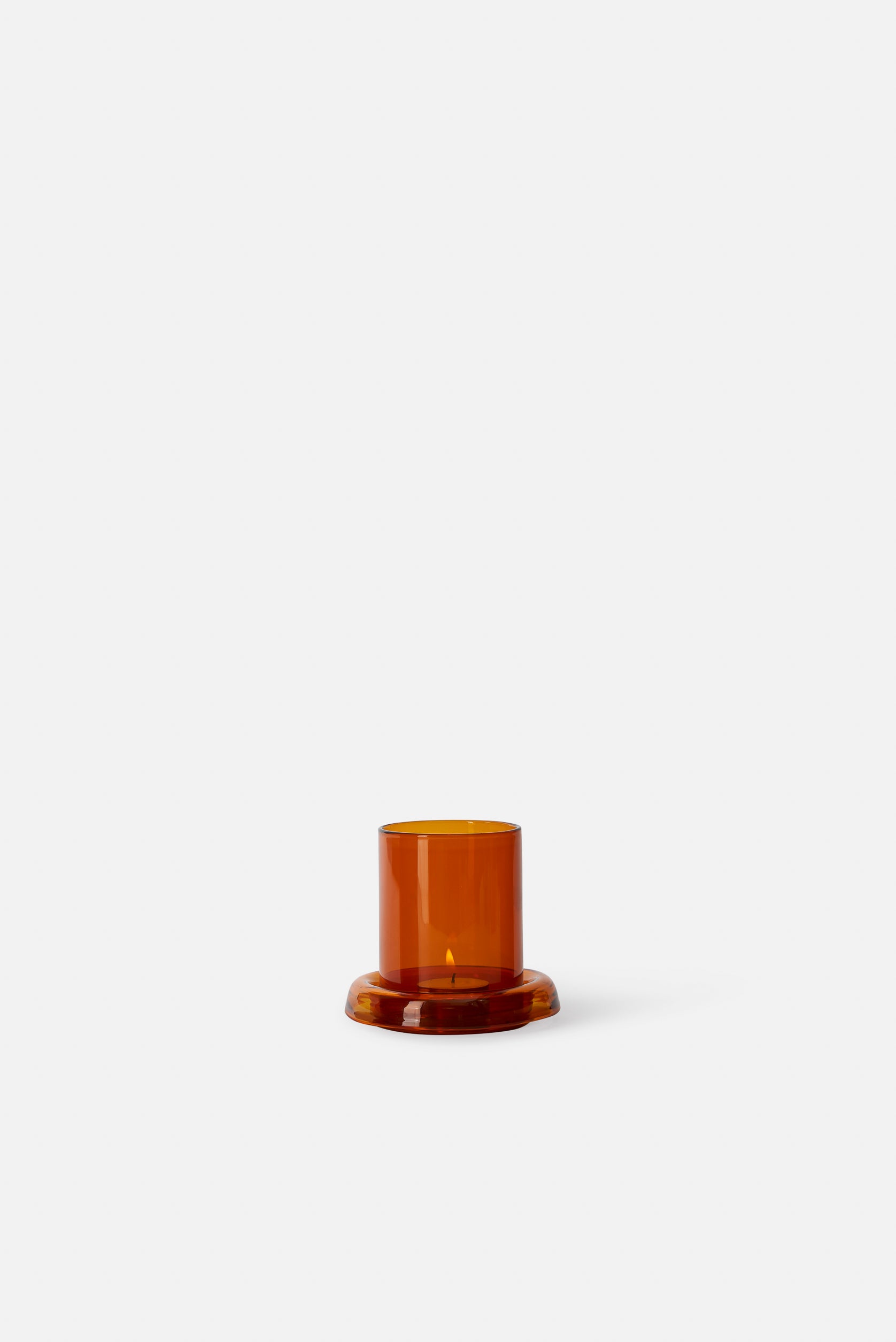 Cascade Hurricane Lamp Amber / Small