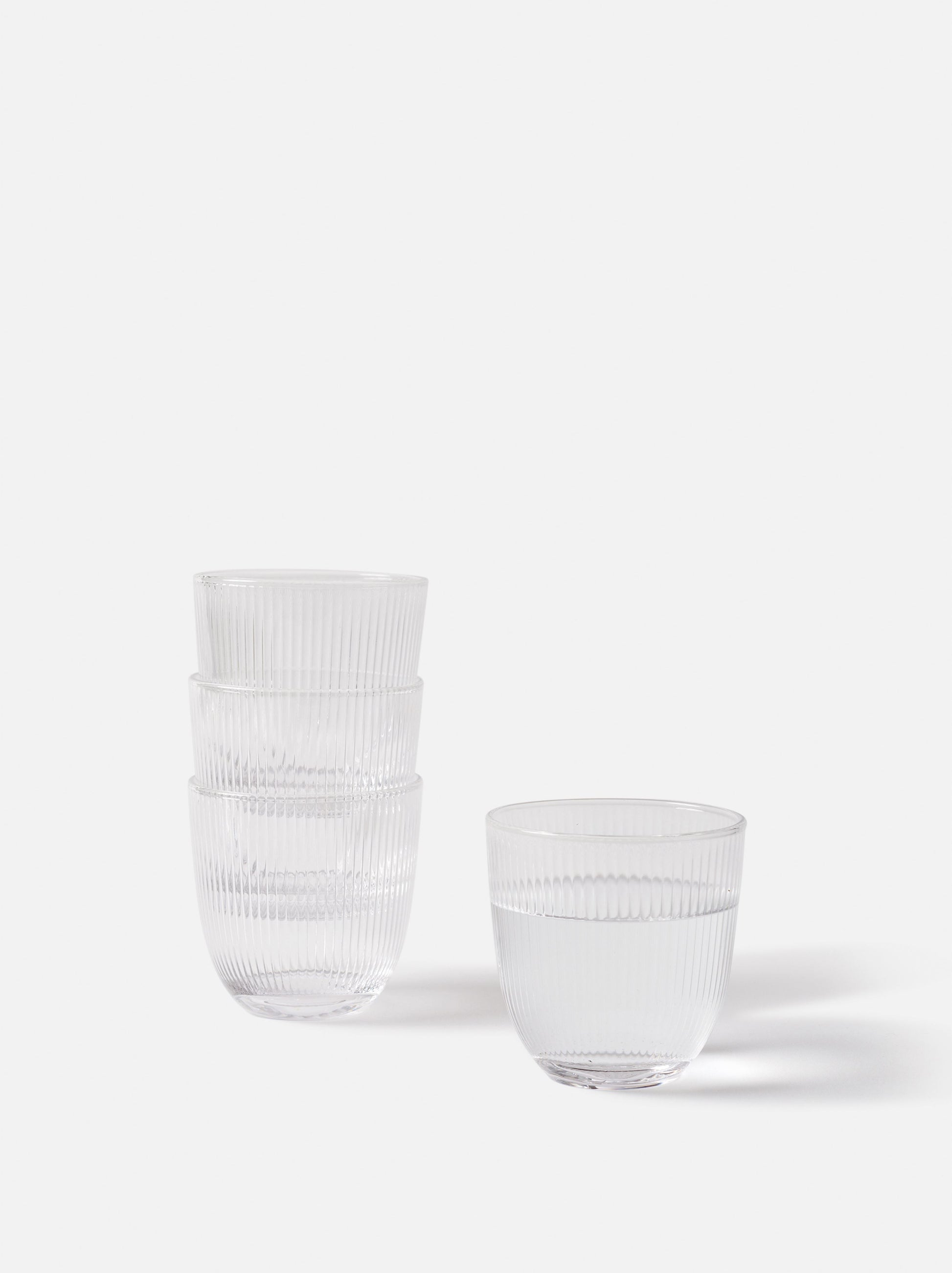 Rib Tumbler Set of 6 Clear / 320ml