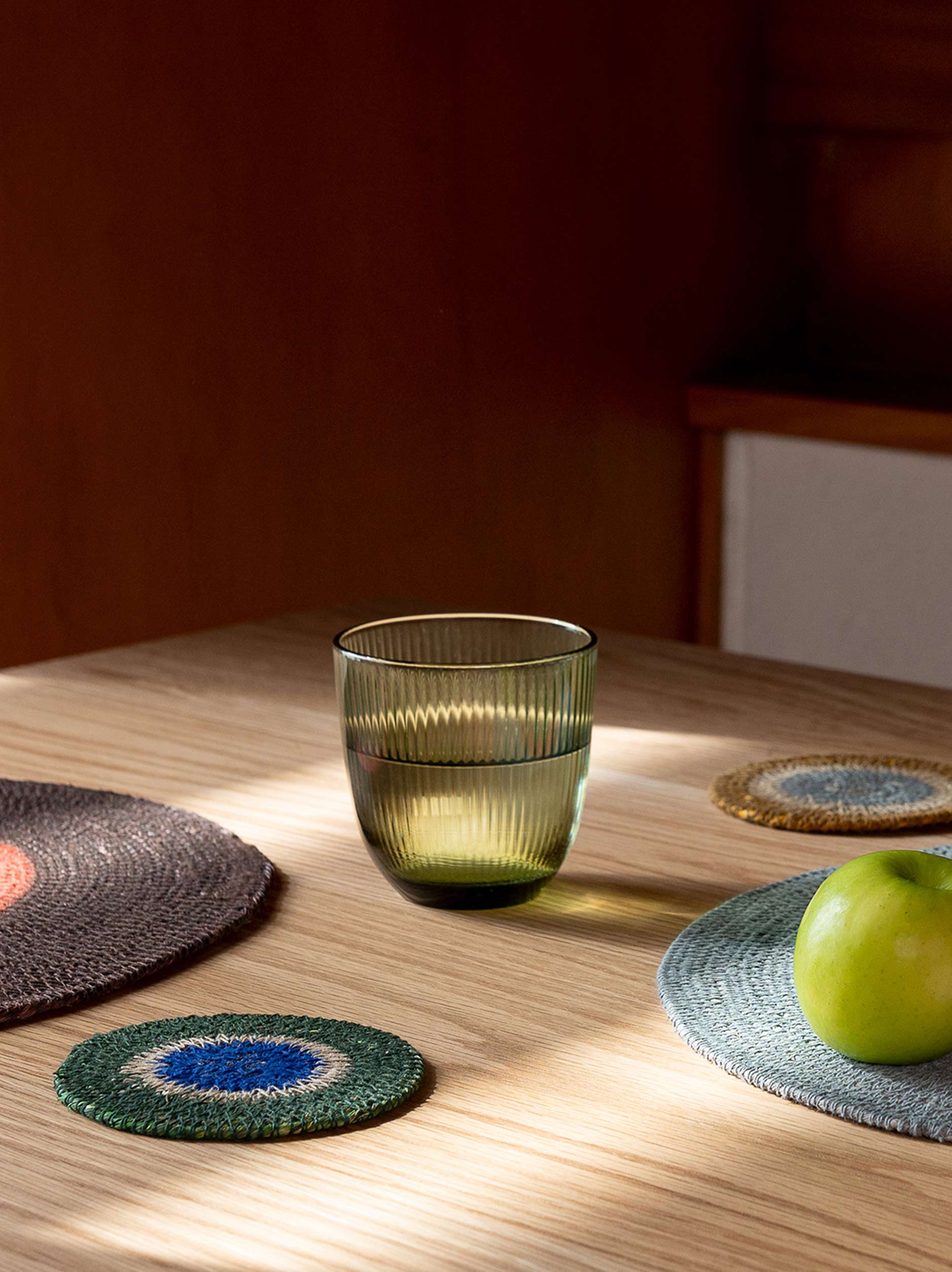 Rib Tumbler Set of 6 Olive / 320ml