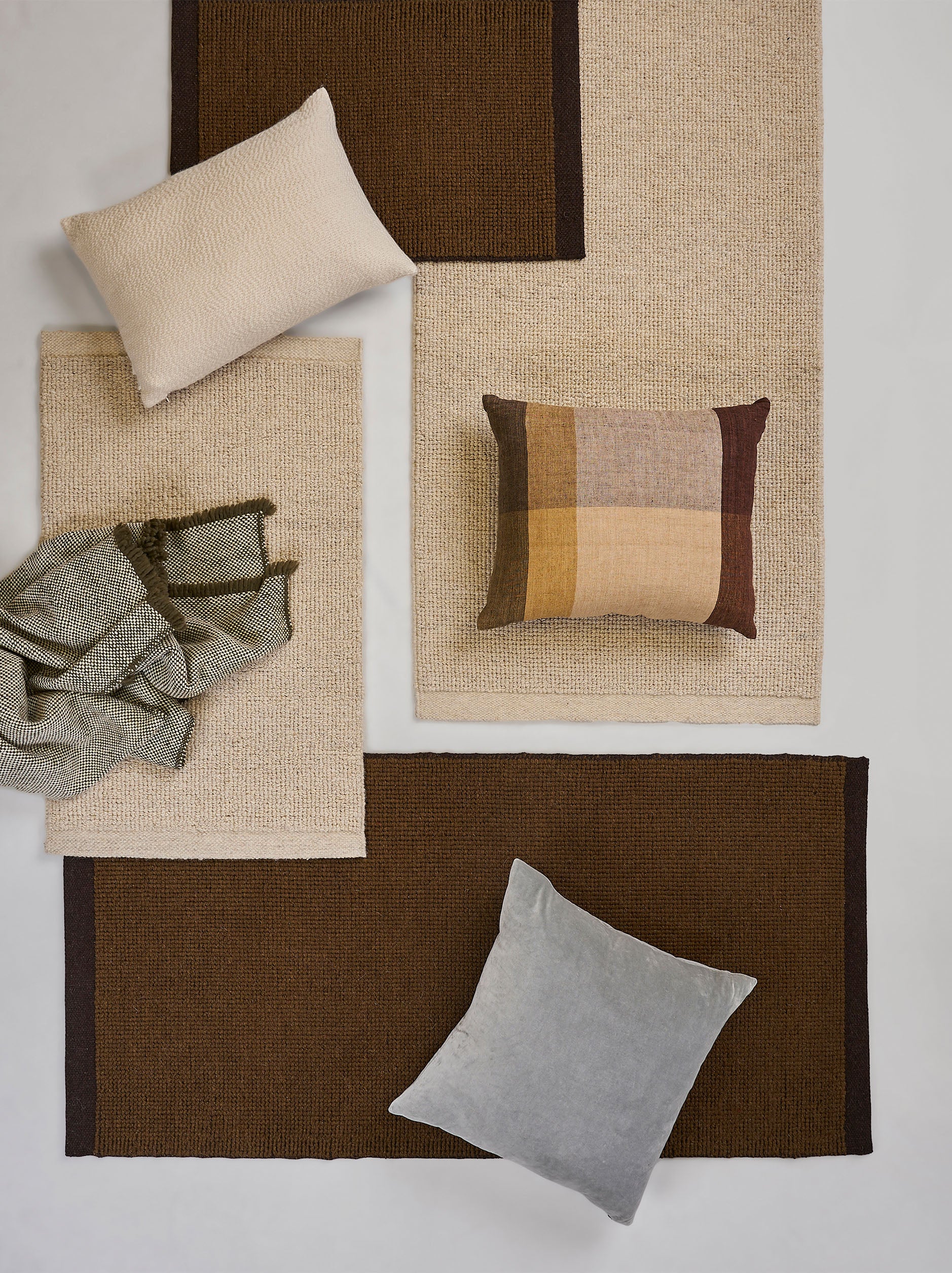Joni Wool Mat Oatmeal / Large