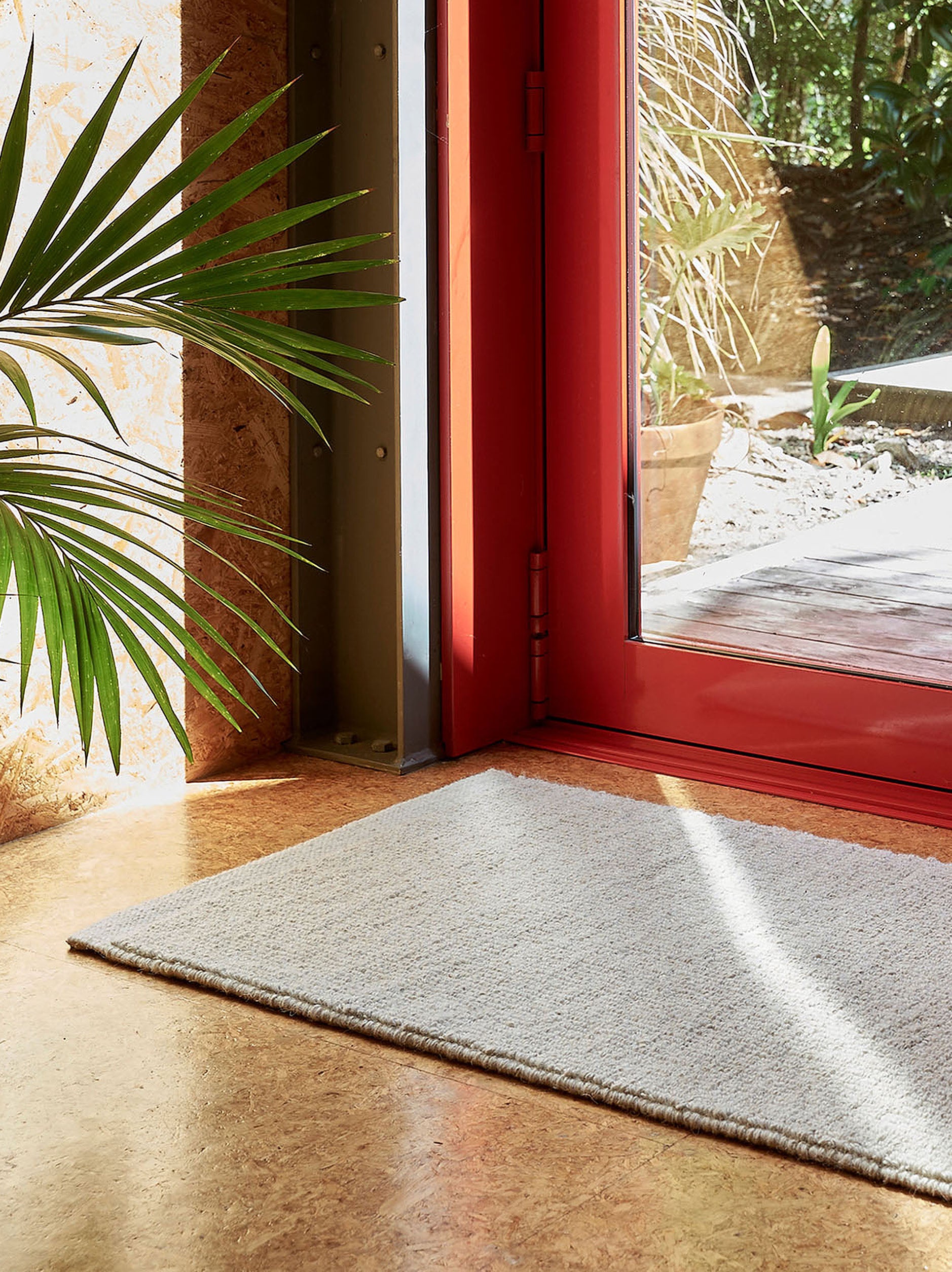 Joni Wool Door Mat Oatmeal / Medium