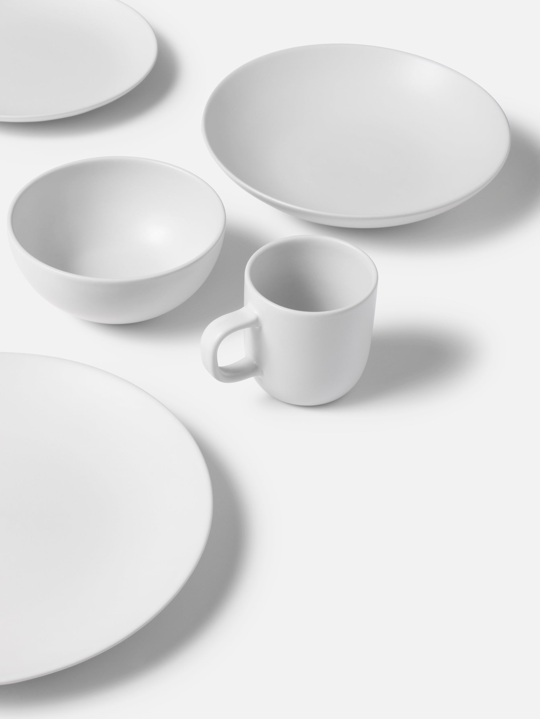 Stoneware Cereal Bowl Set/4 White / One Size