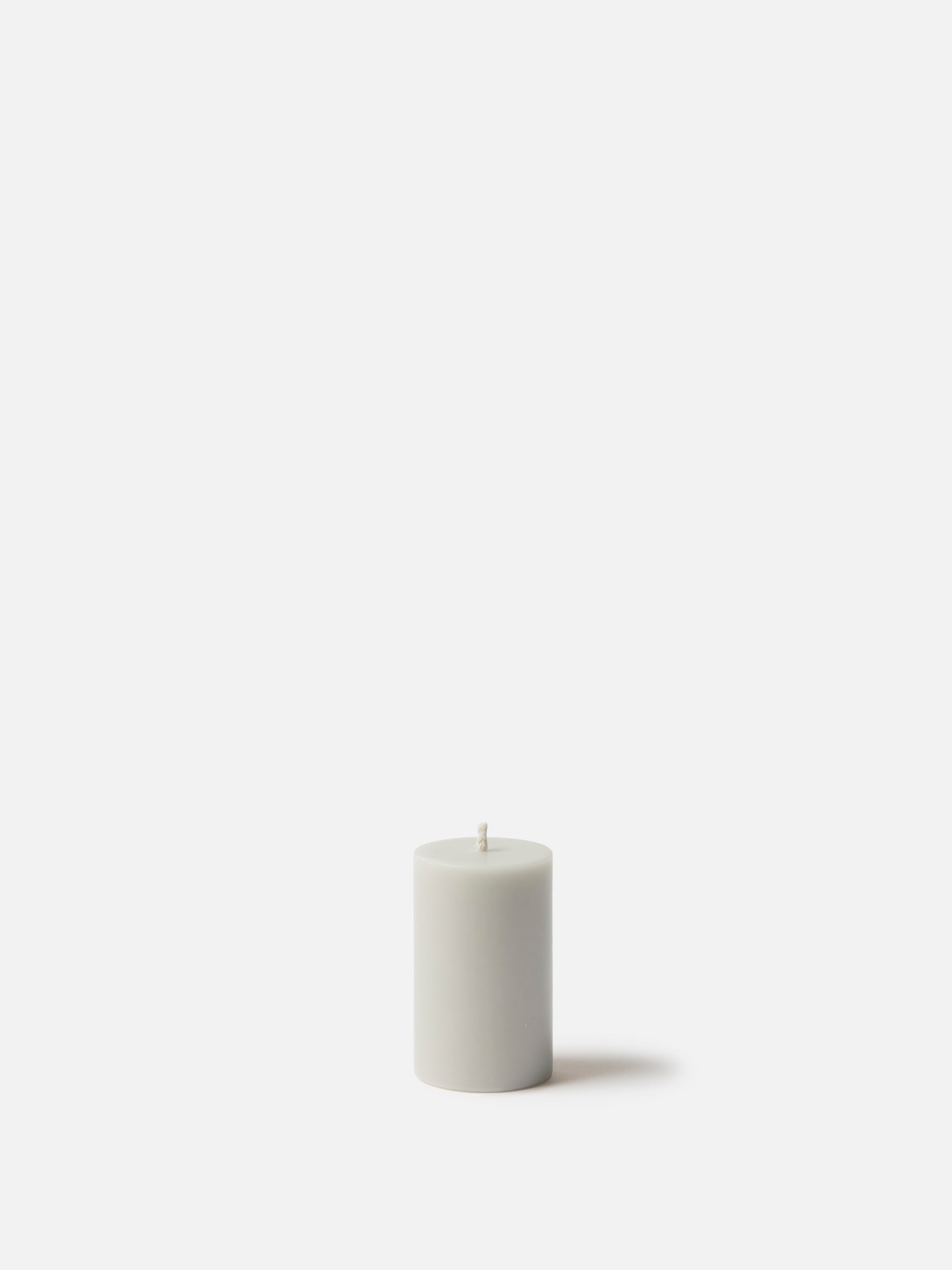 Pillar Candle Set/4 Cool Grey / Medium