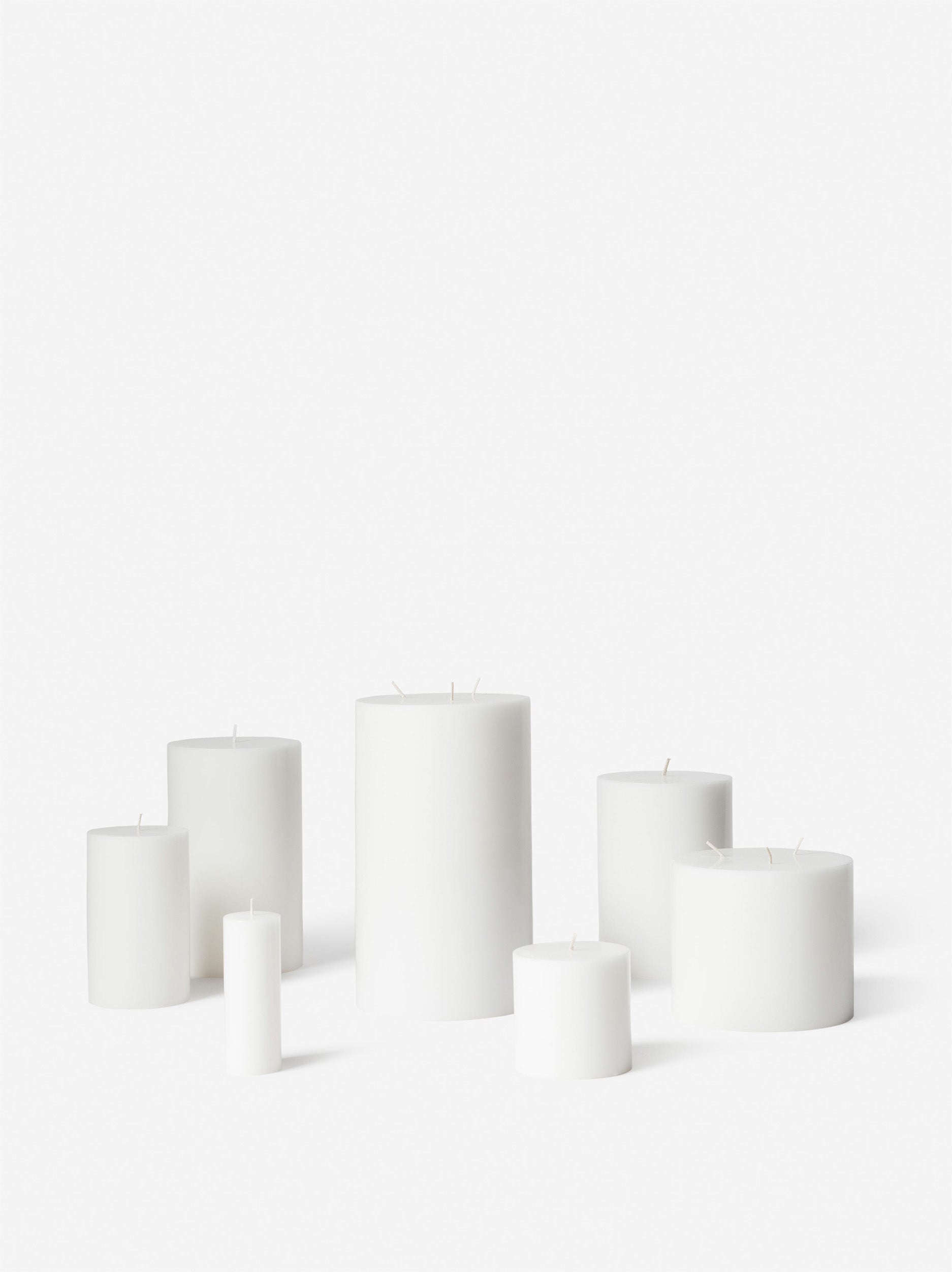 Pillar Candle White / 10.5cmdiax15cmh