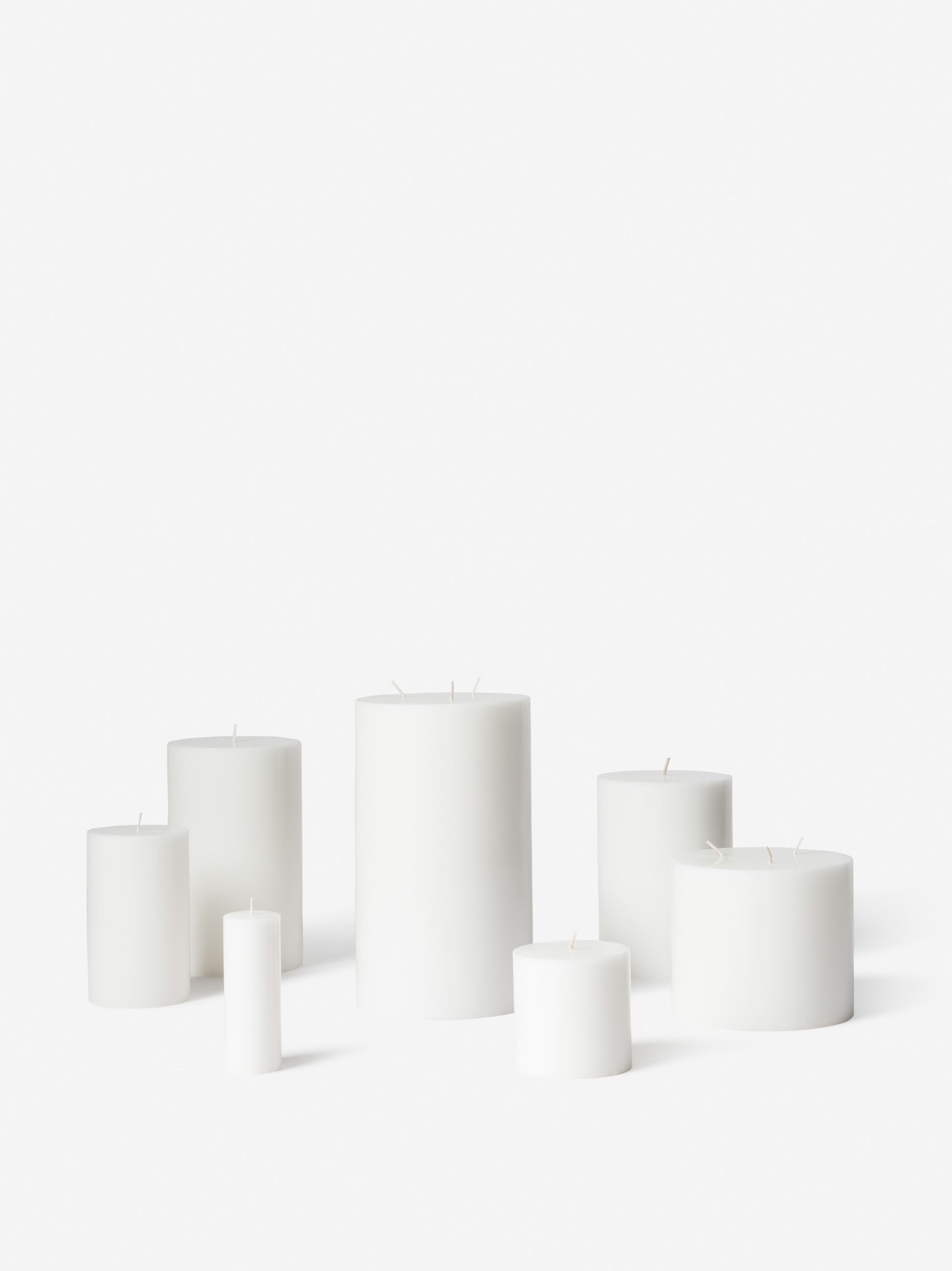 Pillar Candle White / 7.5cmdiax12.5cmh