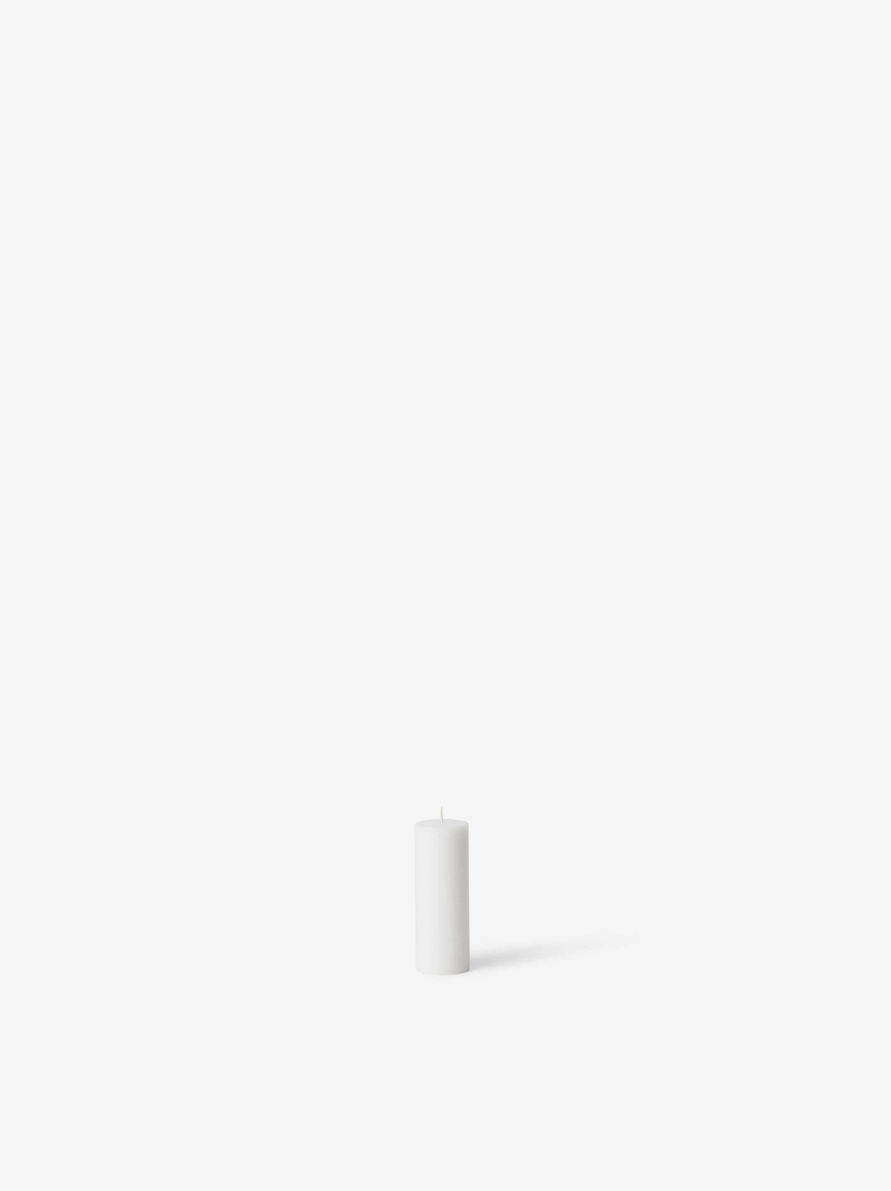 Pillar Candle White / 3.7cmdiax10cmh