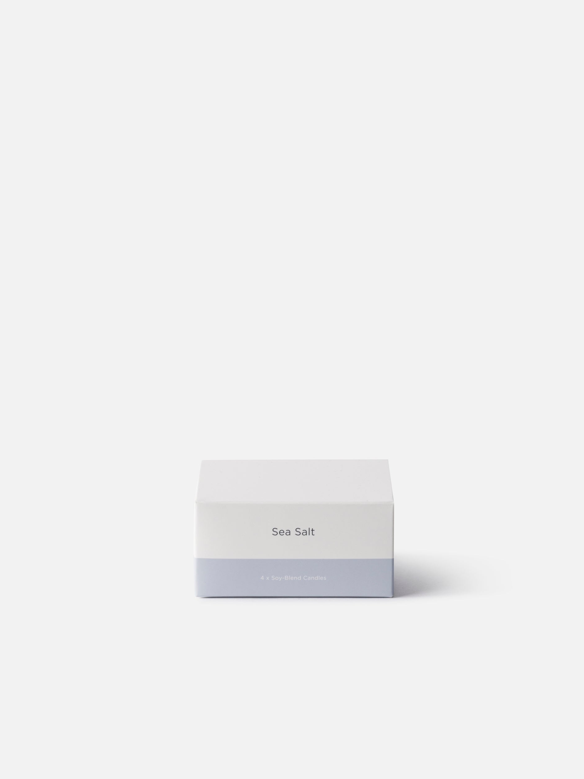 Pillar Candle Set/4 Sea & Salt / 4.4x3.5cmh